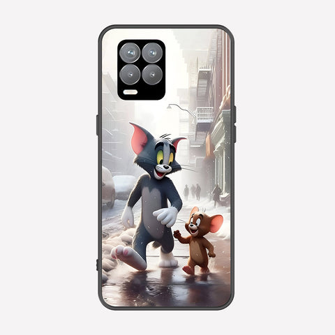 Realme 8 Cover - Tom & Jerry Series - Premium Printed Metal soft Bumper shock Proof Case