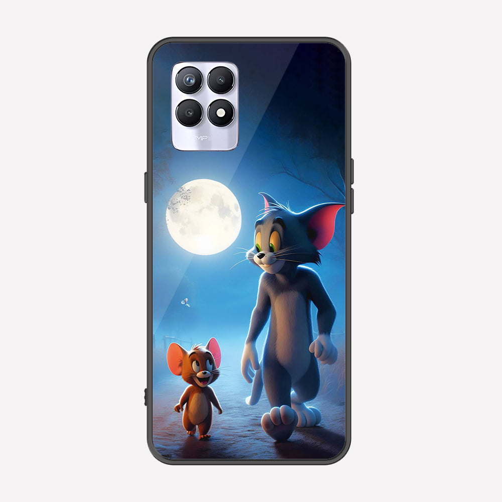 Realme 8i Cover - Tom & Jerry Series - Premium Printed Metal soft Bumper shock Proof Case