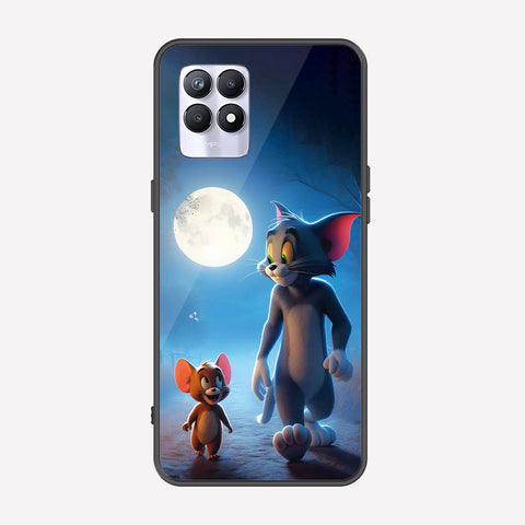 Realme 8i Cover - Tom & Jerry Series - Premium Printed Metal soft Bumper shock Proof Case