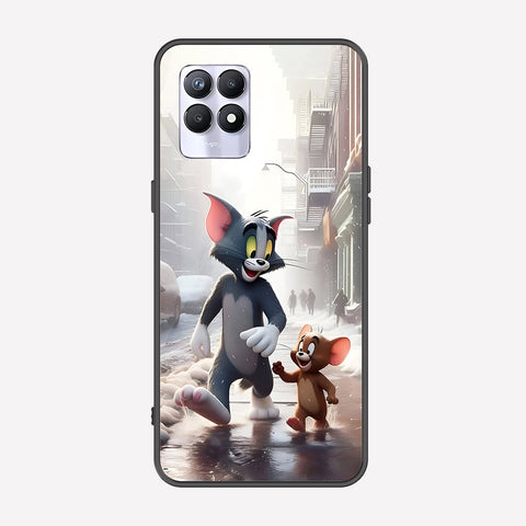 Realme 8i Cover - Tom & Jerry Series - Premium Printed Metal soft Bumper shock Proof Case