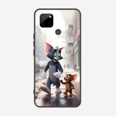 Realme C25Y Cover - Tom & Jerry Series - Premium Printed Metal soft Bumper shock Proof Case