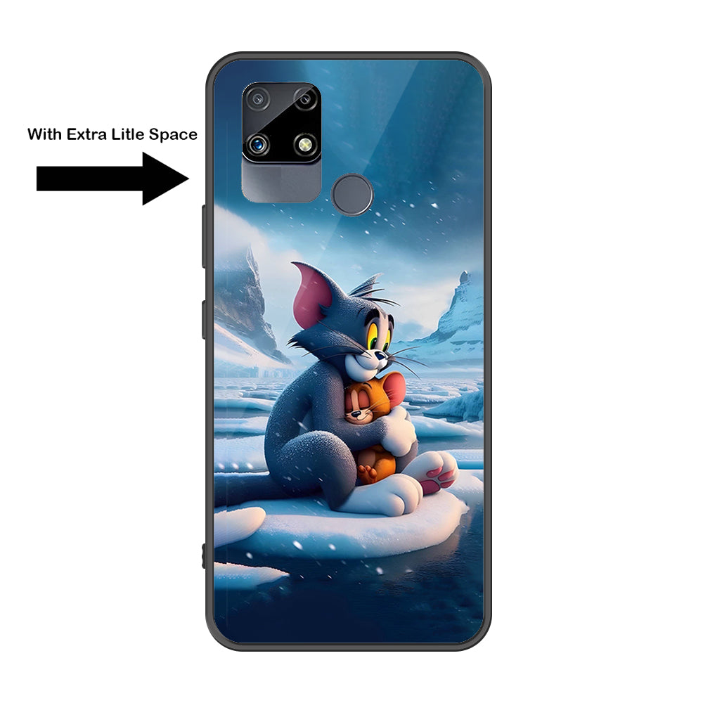 Realme C25 Cover - Tom & Jerry Series - Premium Printed Metal soft Bumper shock Proof Case