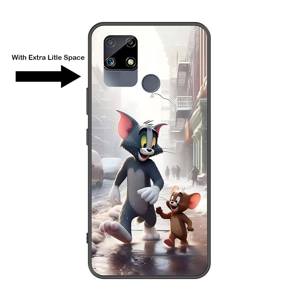 Realme C25s Cover - Tom & Jerry Series - Premium Printed Metal soft Bumper shock Proof Case