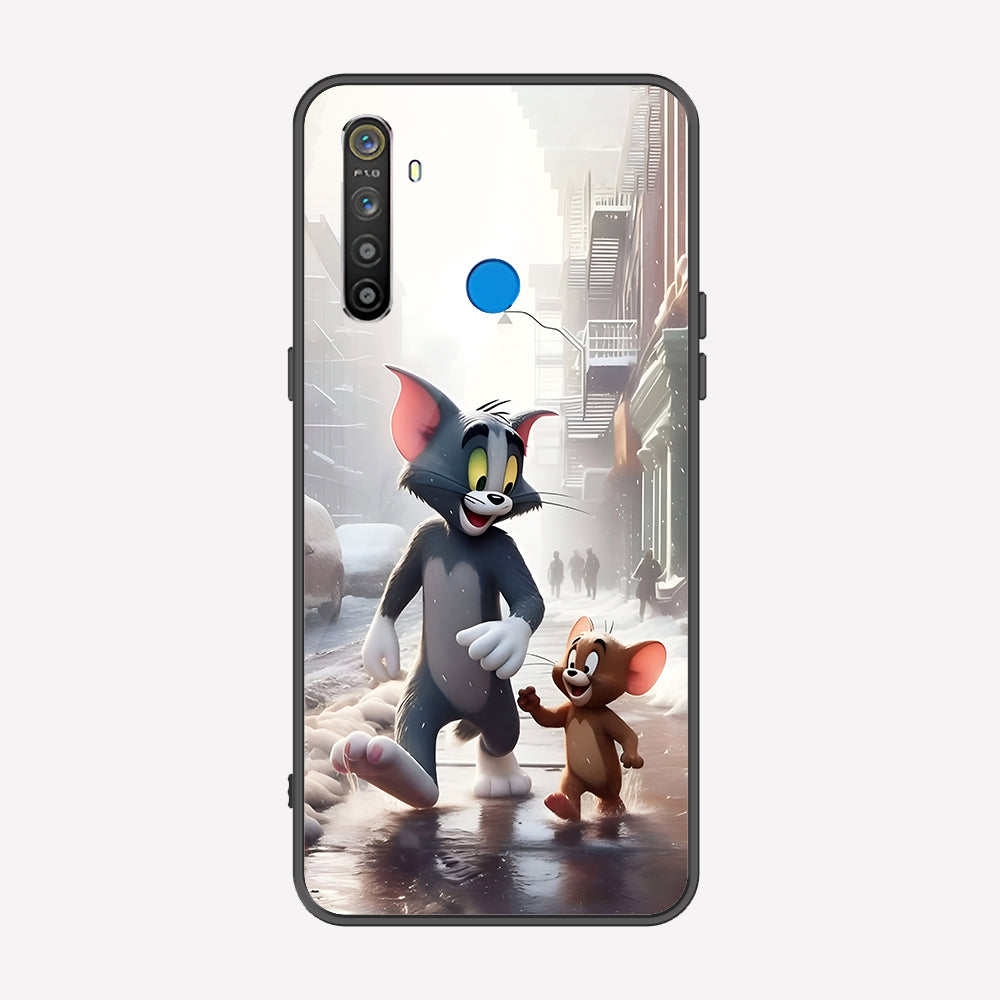 Realme C3 Cover - Tom & Jerry Series - Premium Printed Metal soft Bumper shock Proof Case