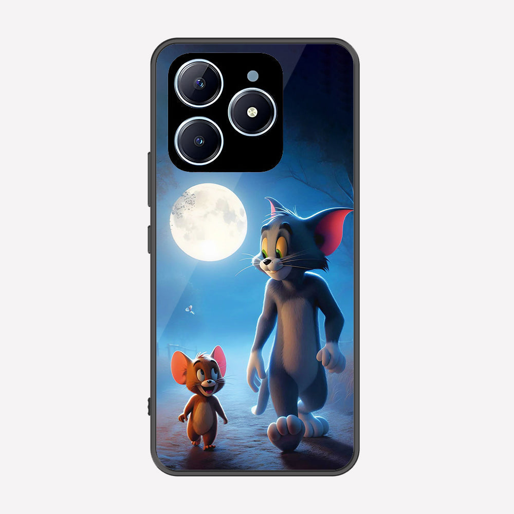 Realme C63 Cover - Tom & Jerry Series - Premium Printed Metal soft Bumper shock Proof Case