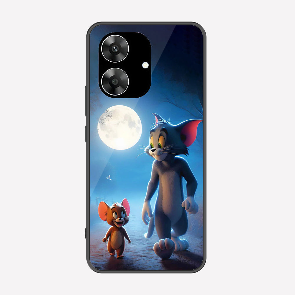 Realme Narzo N61 Cover - Tom & Jerry Series - Premium Printed Metal soft Bumper shock Proof Case