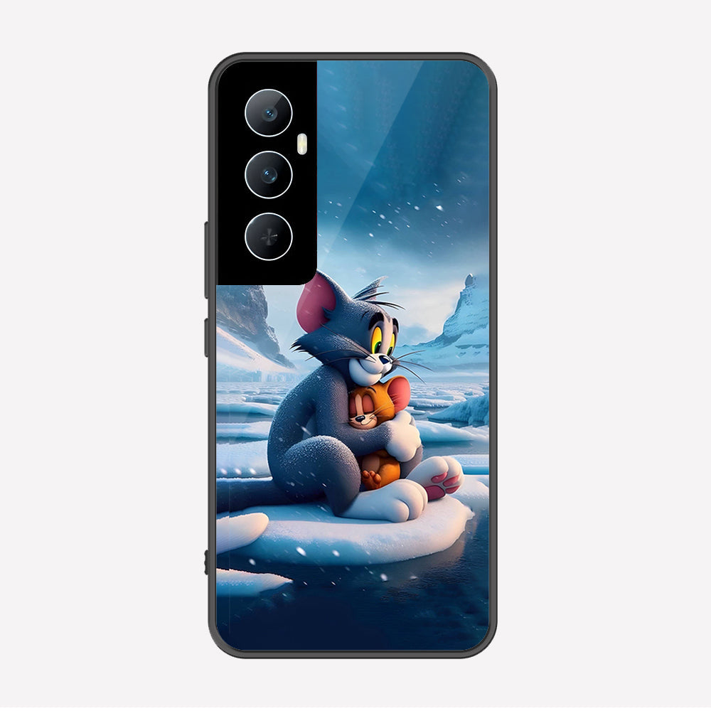 Realme C65 Cover - Tom & Jerry Series - Premium Printed Metal soft Bumper shock Proof Case