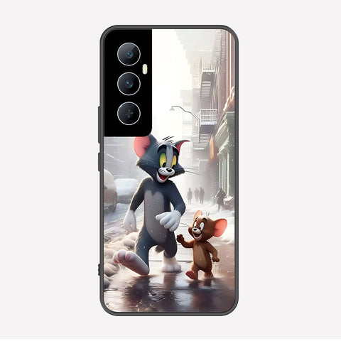 Realme C65 Cover - Tom & Jerry Series - Premium Printed Metal soft Bumper shock Proof Case