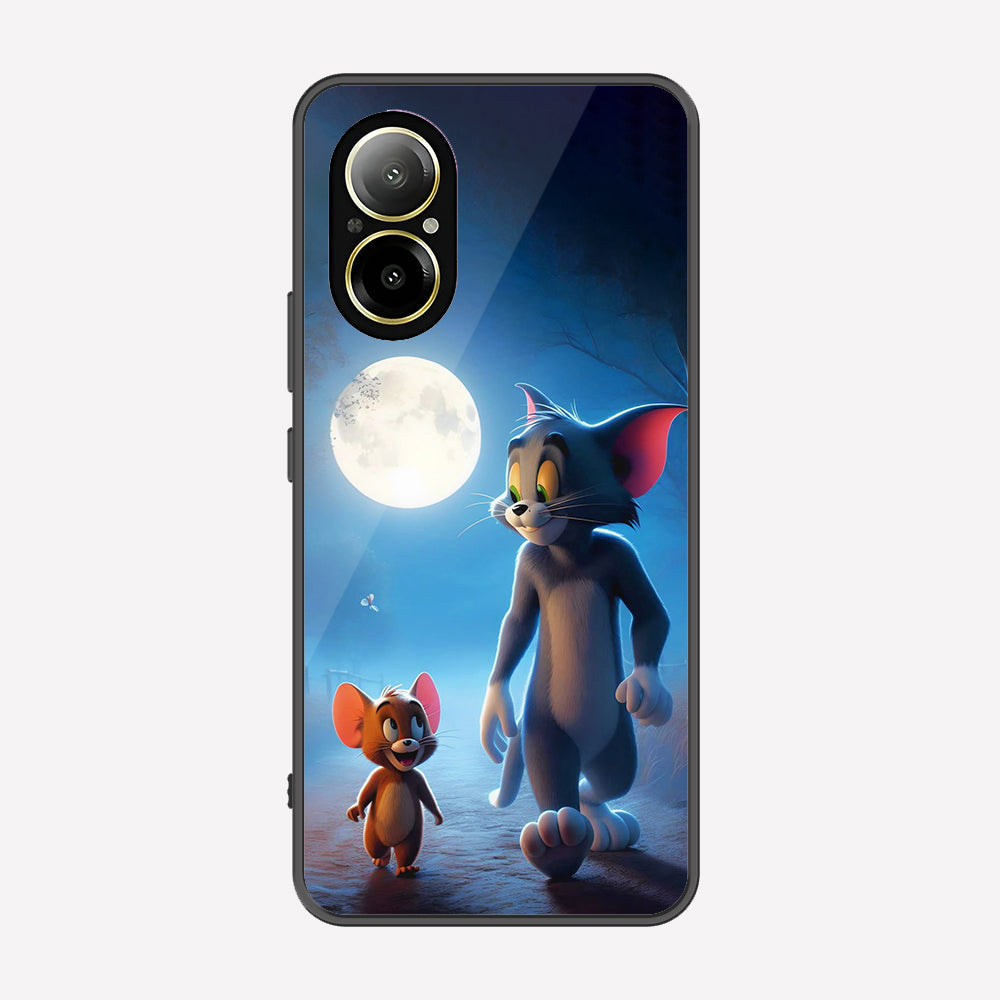 Realme C67 4G Cover - Tom & Jerry Series - Premium Printed Metal soft Bumper shock Proof Case