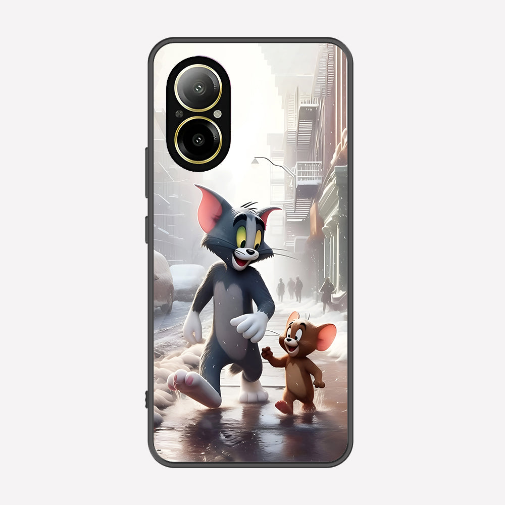 Realme C67 4G Cover - Tom & Jerry Series - Premium Printed Metal soft Bumper shock Proof Case