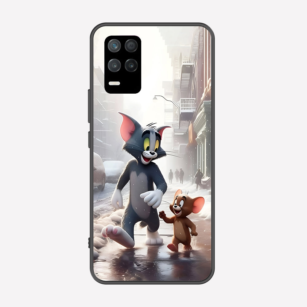 Realme Narzo 30 5G Cover - Tom & Jerry Series - Premium Printed Metal soft Bumper shock Proof Case