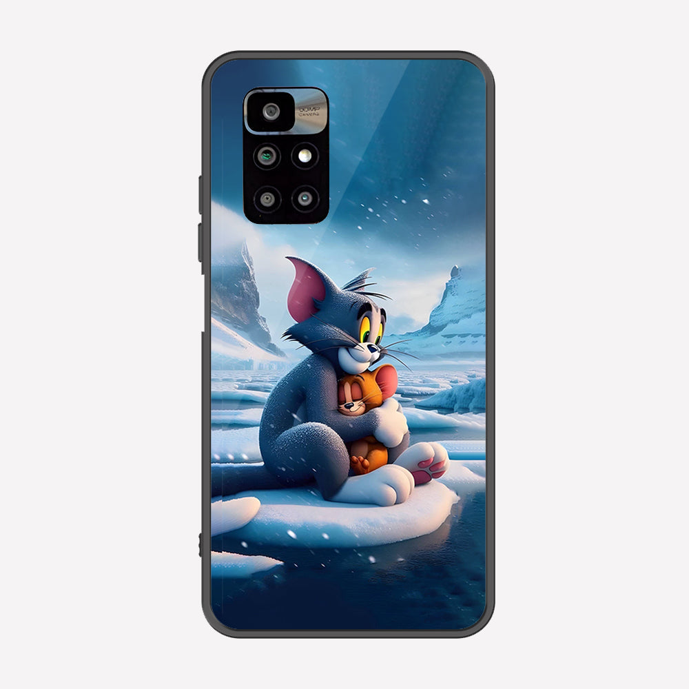 Xiaomi Redmi 10 Cover - Tom & Jerry Series - Premium Printed Metal soft Bumper shock Proof Case