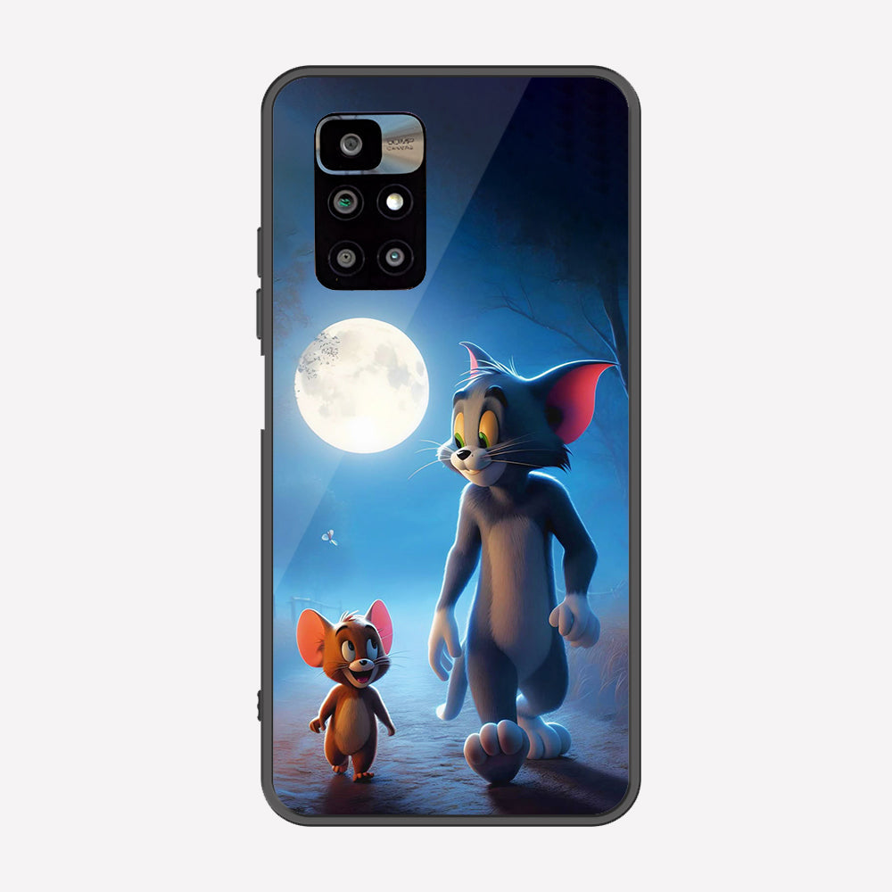 Xiaomi Redmi 10 Prime Cover - Tom & Jerry Series - Premium Printed Metal soft Bumper shock Proof Case