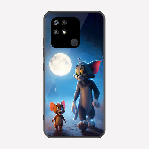Xiaomi Redmi 10C Cover - Tom & Jerry Series - Premium Printed Metal soft Bumper shock Proof Case