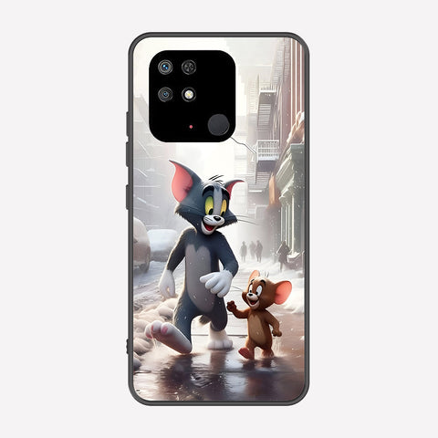 Xiaomi Redmi 10C Cover - Tom & Jerry Series - Premium Printed Metal soft Bumper shock Proof Case