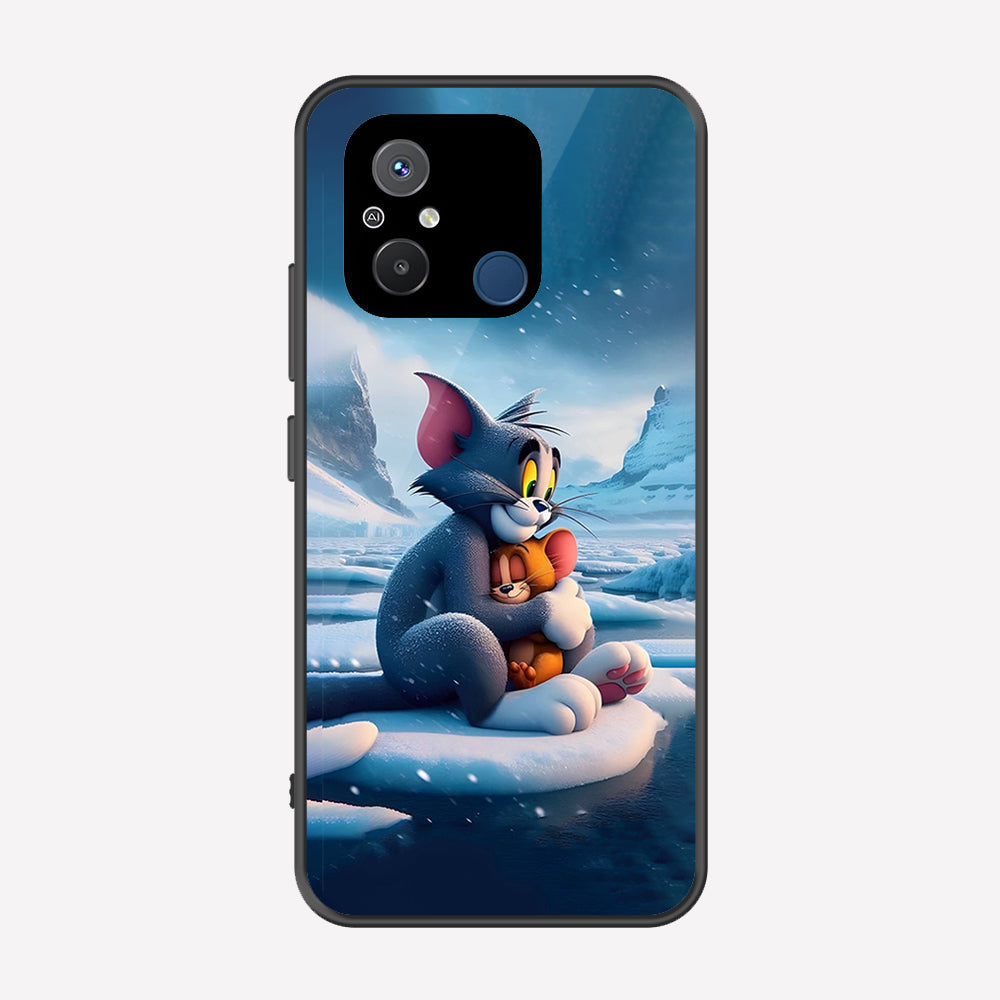 Xiaomi Poco C55 Cover - Tom & Jerry Series - Premium Printed Metal soft Bumper shock Proof Case