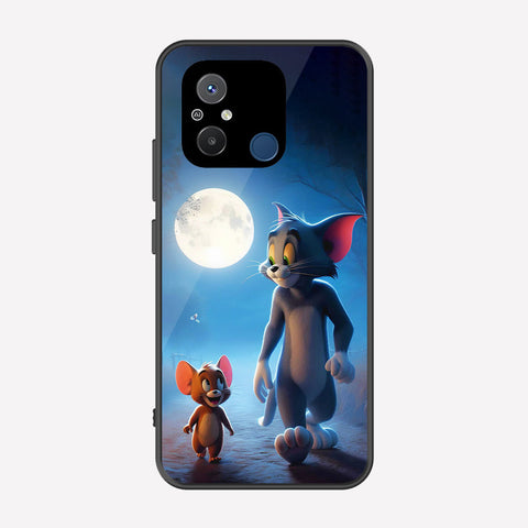 Xiaomi Poco C55 Cover - Tom & Jerry Series - Premium Printed Metal soft Bumper shock Proof Case