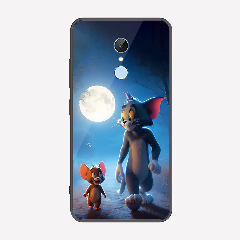 Xiaomi Redmi 5 Cover - Tom & Jerry Series - Premium Printed Metal soft Bumper shock Proof Case