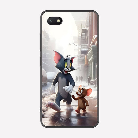 Xiaomi Redmi 6A Cover - Tom & Jerry Series - Premium Printed Metal soft Bumper shock Proof Case