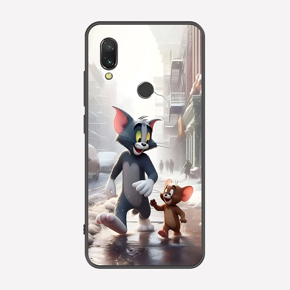 Xiaomi Redmi 7 Cover - Tom & Jerry Series - Premium Printed Metal soft Bumper shock Proof Case