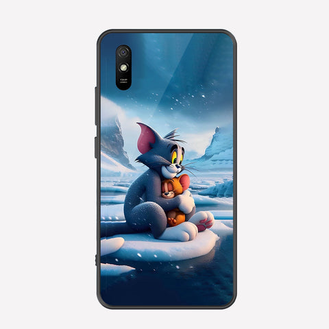 Xiaomi Redmi 9A Cover - Tom & Jerry Series - Premium Printed Metal soft Bumper shock Proof Case