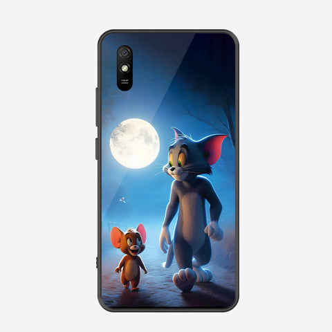 Xiaomi Redmi 9A Cover - Tom & Jerry Series - Premium Printed Metal soft Bumper shock Proof Case