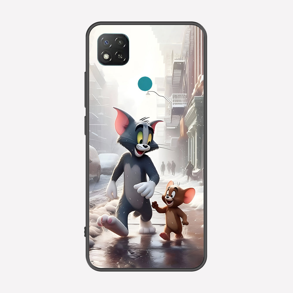 Xiaomi Redmi 9C Cover - Tom & Jerry Series - Premium Printed Metal soft Bumper shock Proof Case