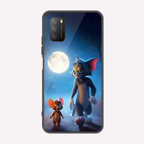 Xiaomi Redmi Note 9 4G Cover - Tom & Jerry Series - Premium Printed Metal soft Bumper shock Proof Case