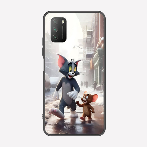 Xiaomi Redmi 9T Cover - Tom & Jerry Series - Premium Printed Metal soft Bumper shock Proof Case