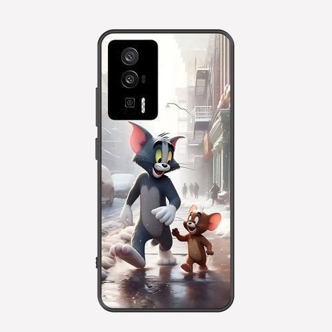 Xiaomi Redmi K60 Pro Cover - Tom & Jerry Series - Premium Printed Metal soft Bumper shock Proof Case