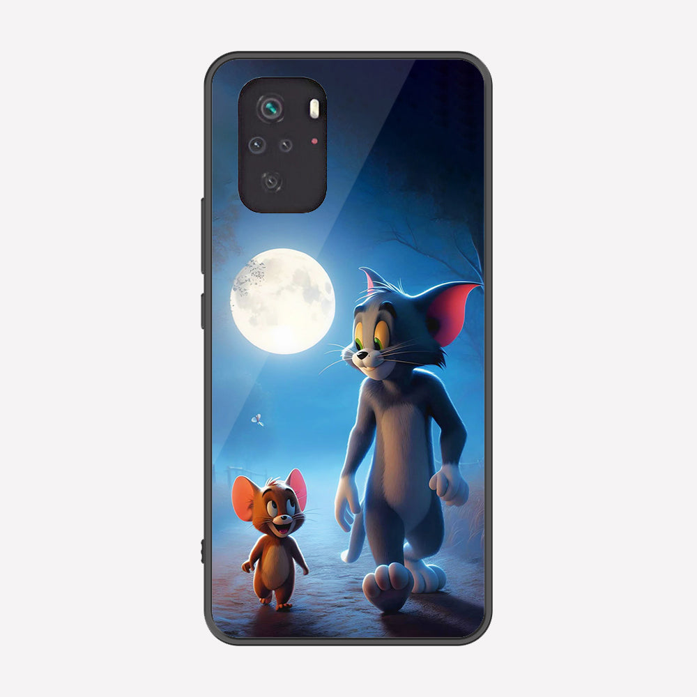 Xiaomi Redmi Note 10S Cover - Tom & Jerry Series - Premium Printed Metal soft Bumper shock Proof Case