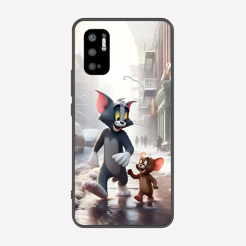 Xiaomi Redmi Note 10 5G Cover - Tom & Jerry Series - Premium Printed Metal soft Bumper shock Proof Case
