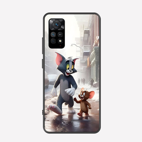 Xiaomi Redmi Note 12 Pro 4G Cover - Tom & Jerry Series - Premium Printed Metal soft Bumper shock Proof Case