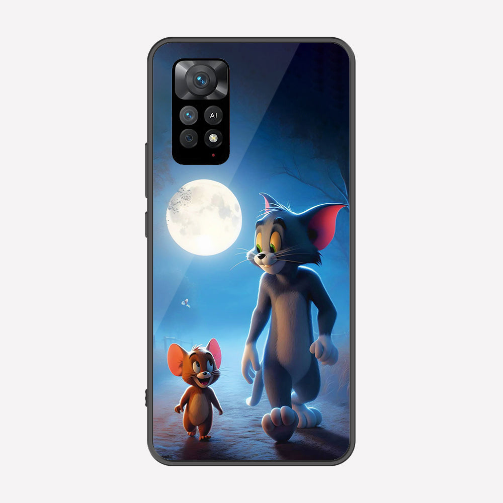 Xiaomi Redmi Note 11 Pro Plus 5G Cover - Tom & Jerry Series - Premium Printed Metal soft Bumper shock Proof Case