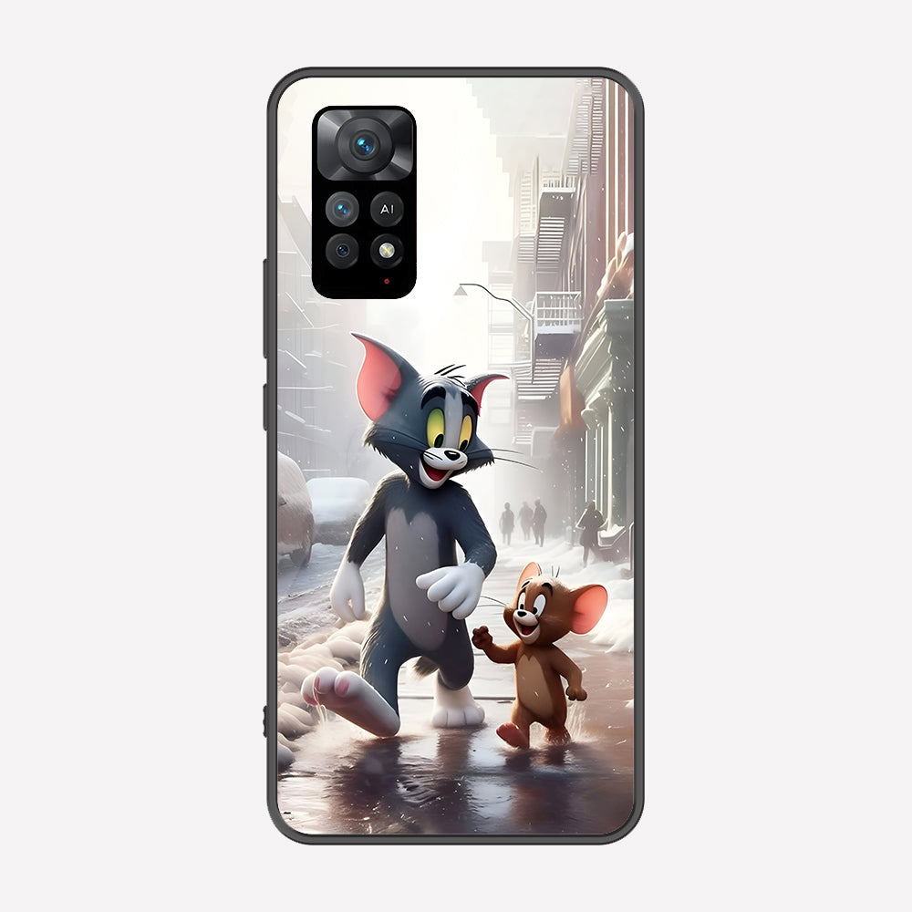 Xiaomi Redmi Note 11 Pro Plus 5G Cover - Tom & Jerry Series - Premium Printed Metal soft Bumper shock Proof Case