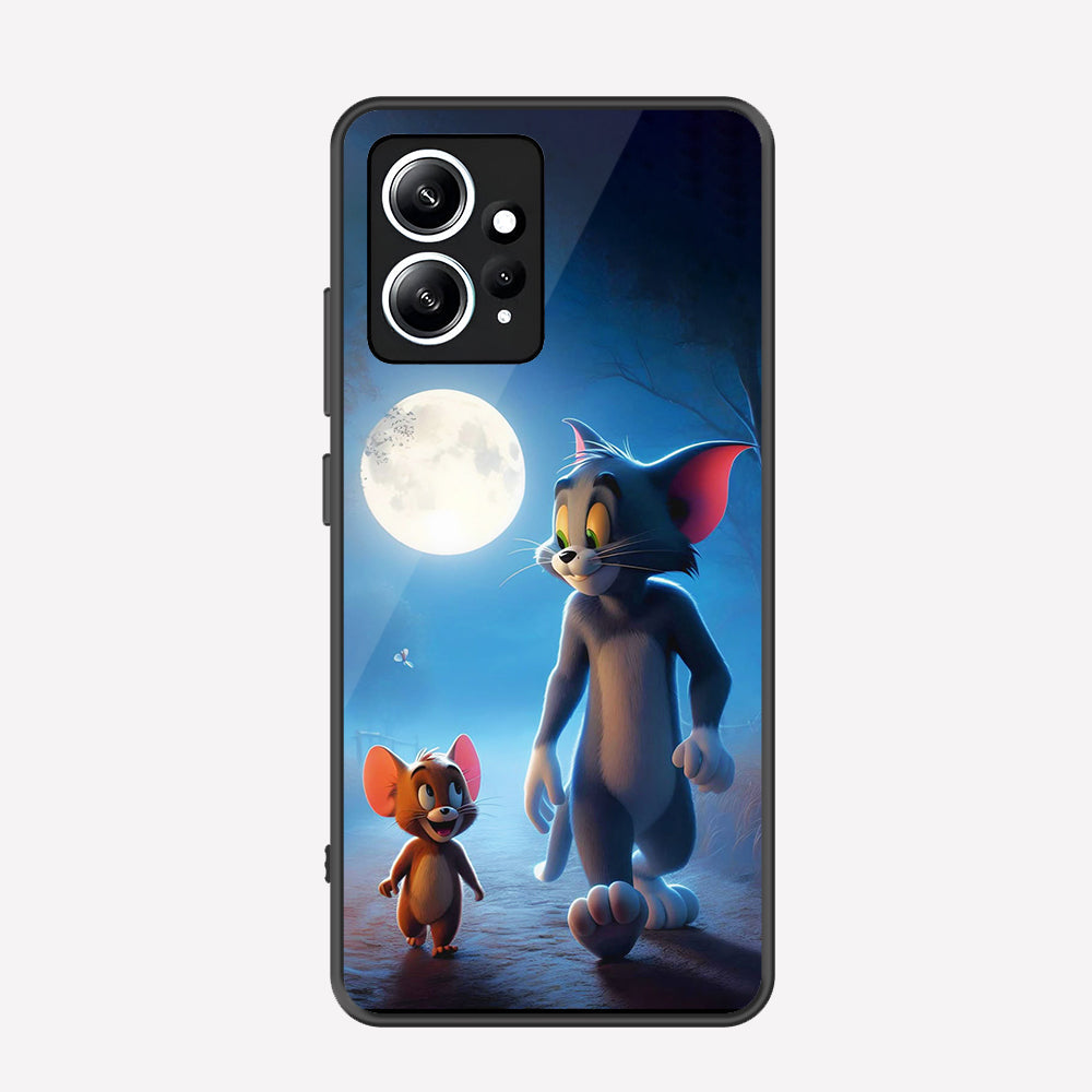 Xiaomi Redmi Note 12 4G Cover - Tom & Jerry Series - Premium Printed Metal soft Bumper shock Proof Case