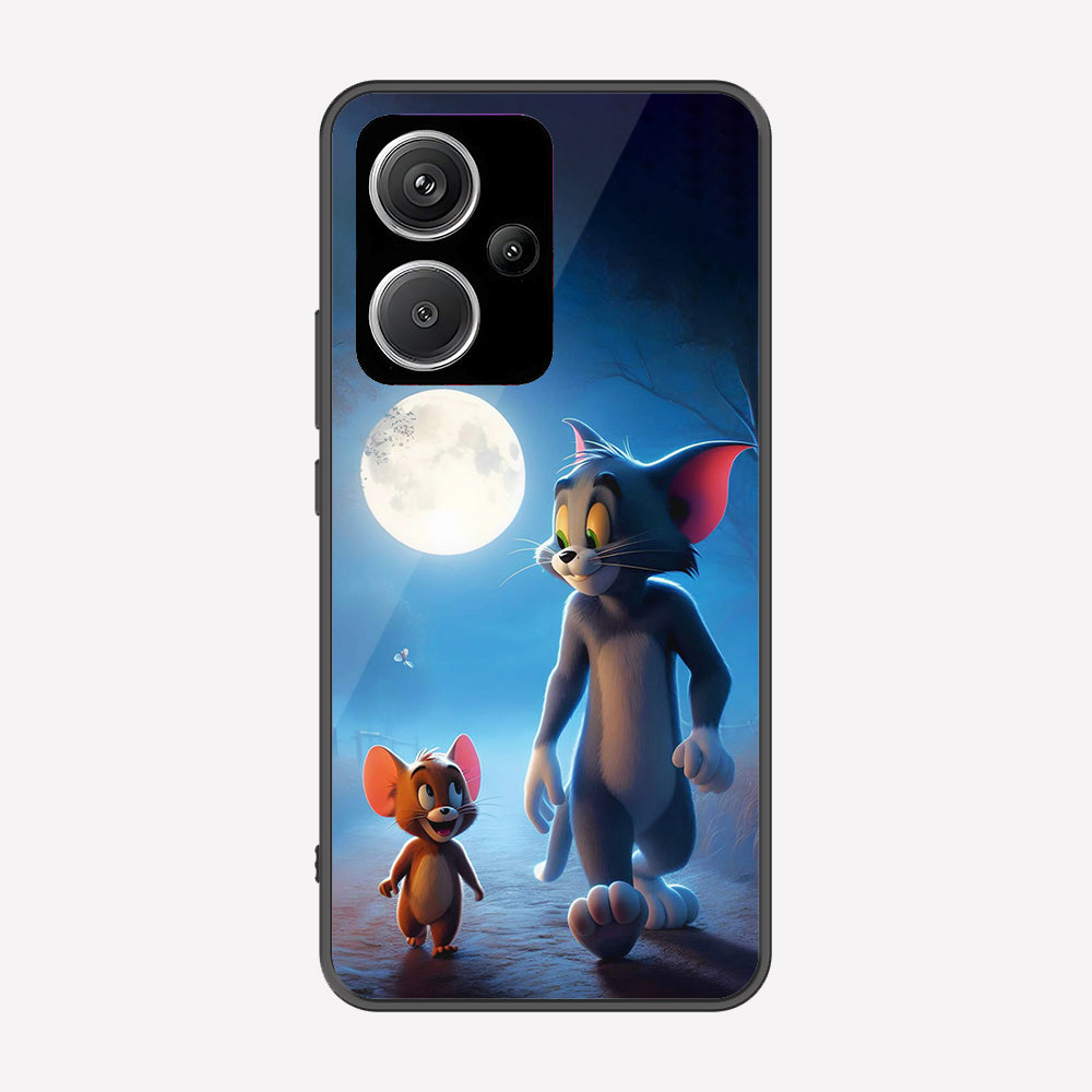 Xiaomi Redmi Note 13 Pro Plus 5G Cover - Tom & Jerry Series - Premium Printed Metal soft Bumper shock Proof Case
