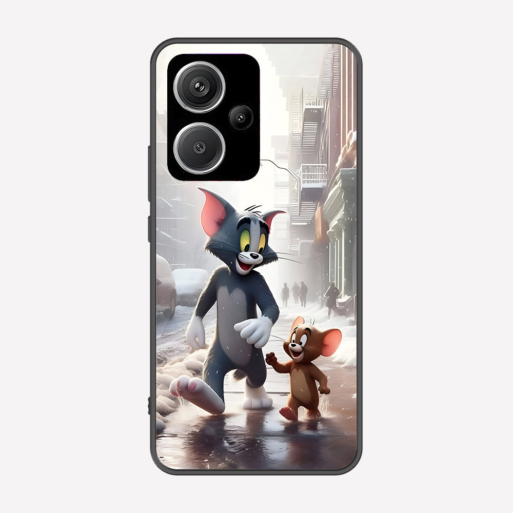 Xiaomi Redmi Note 13 Pro Plus 5G Cover - Tom & Jerry Series - Premium Printed Metal soft Bumper shock Proof Case