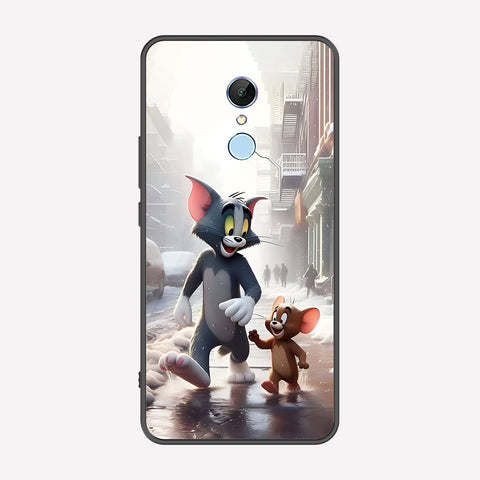 Xiaomi Redmi Note 5 / Redmi 5 Plus Cover - Tom & Jerry Series - Premium Printed Metal soft Bumper shock Proof Case