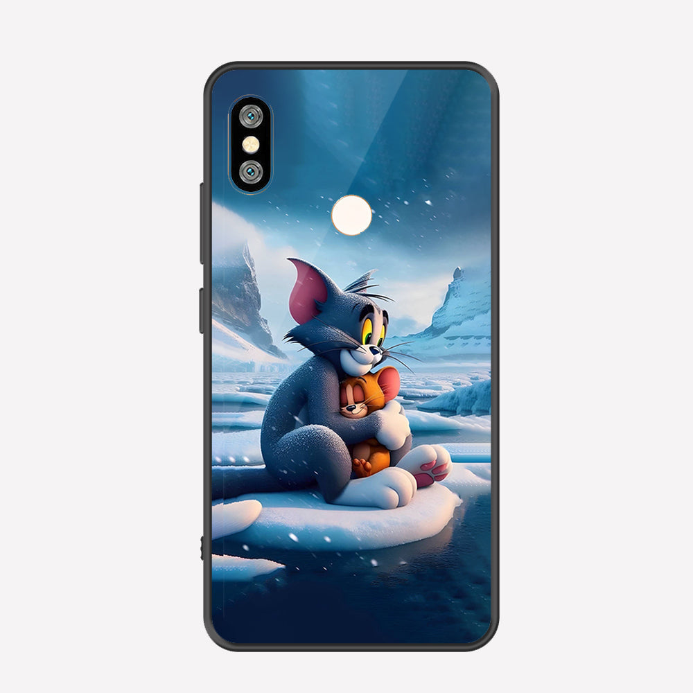 Xiaomi Redmi Note 5 Pro Cover - Tom & Jerry Series - Premium Printed Metal soft Bumper shock Proof Case