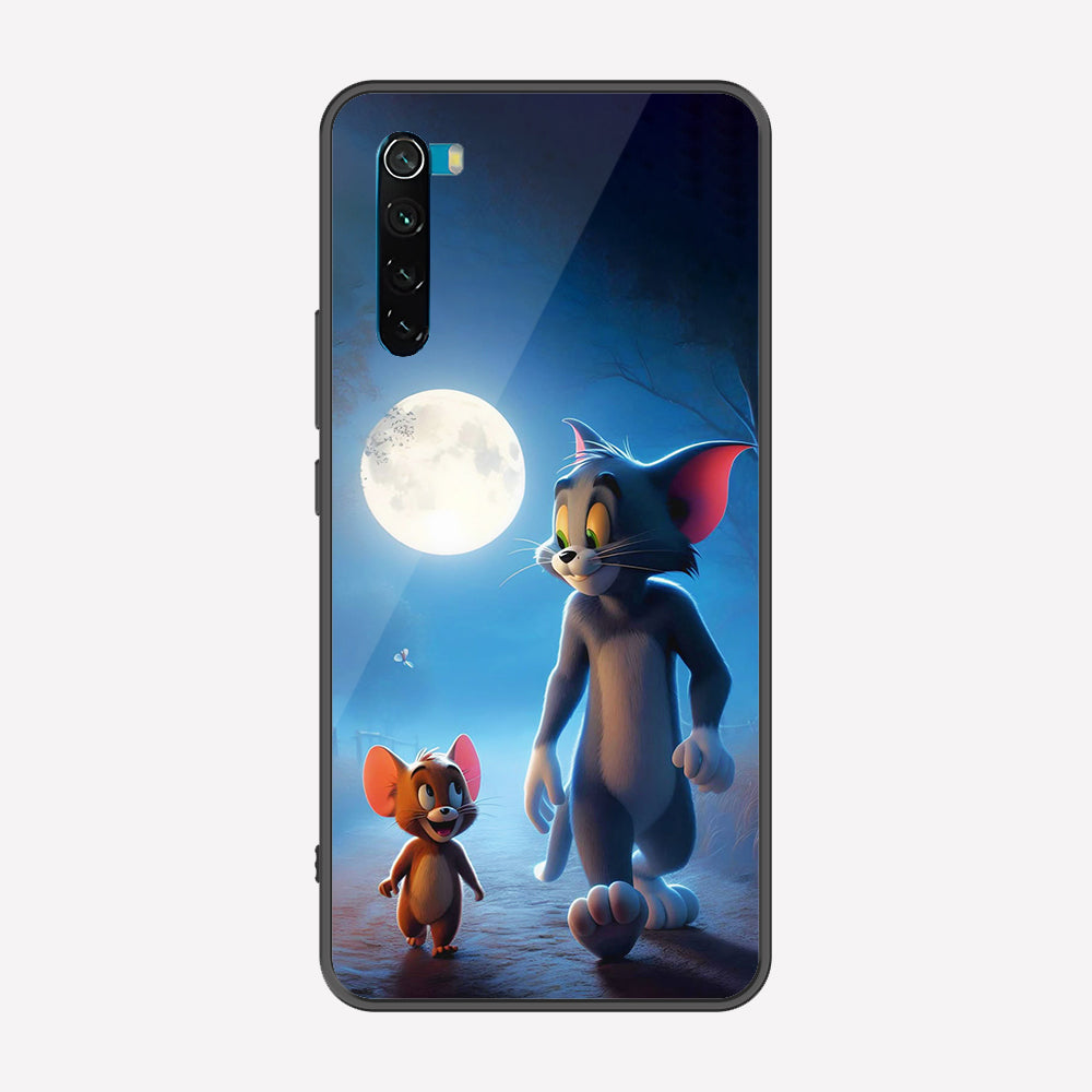 Xiaomi Redmi Note 8 Cover - Tom & Jerry Series - Premium Printed Metal soft Bumper shock Proof Case