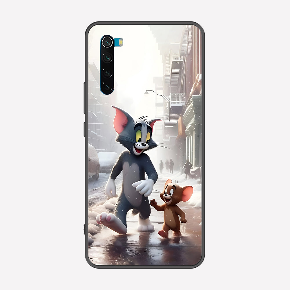 Xiaomi Redmi Note 8 2021 Cover - Tom & Jerry Series - Premium Printed Metal soft Bumper shock Proof Case