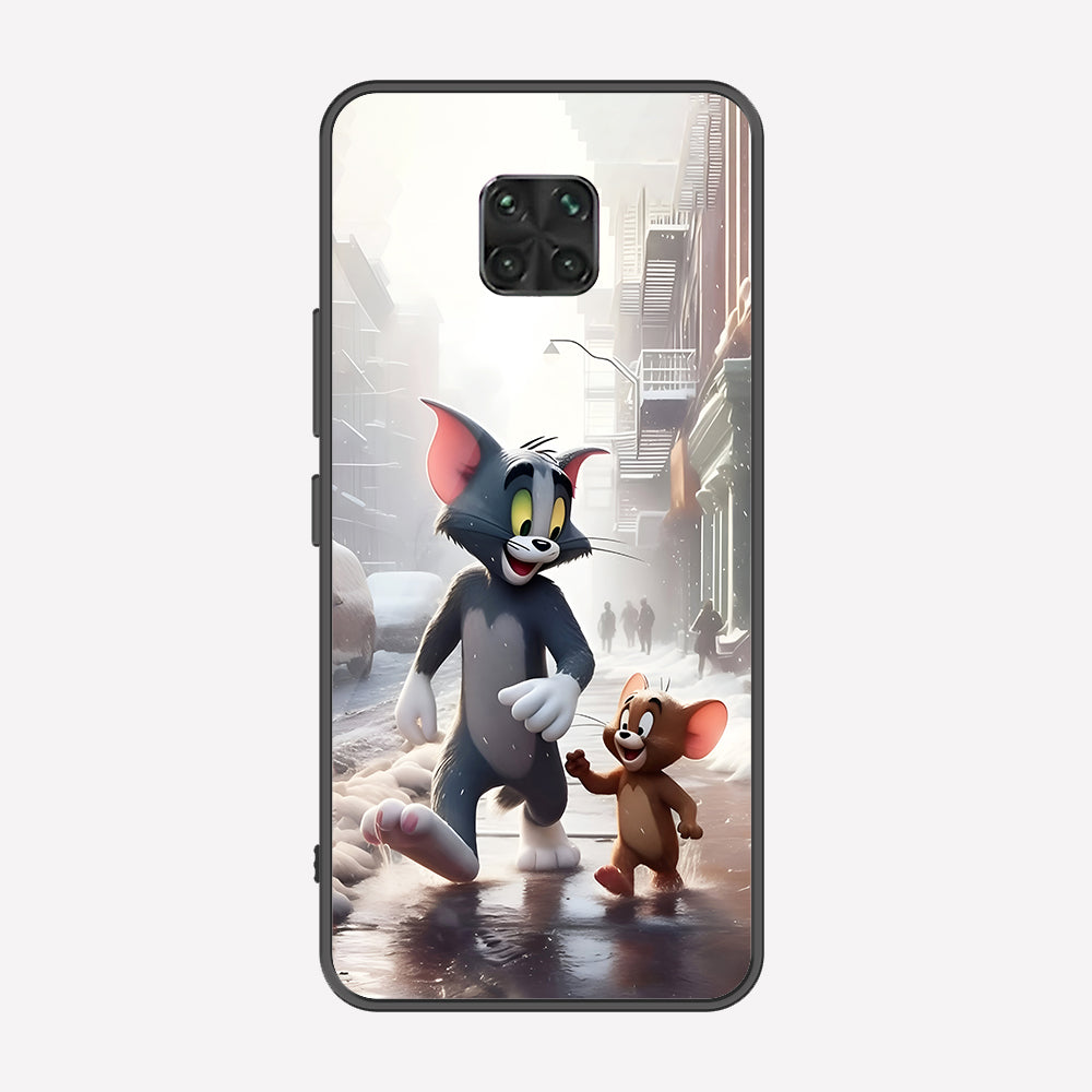 Xiaomi Redmi Note 9 Pro Cover - Tom & Jerry Series - Premium Printed Metal soft Bumper shock Proof Case