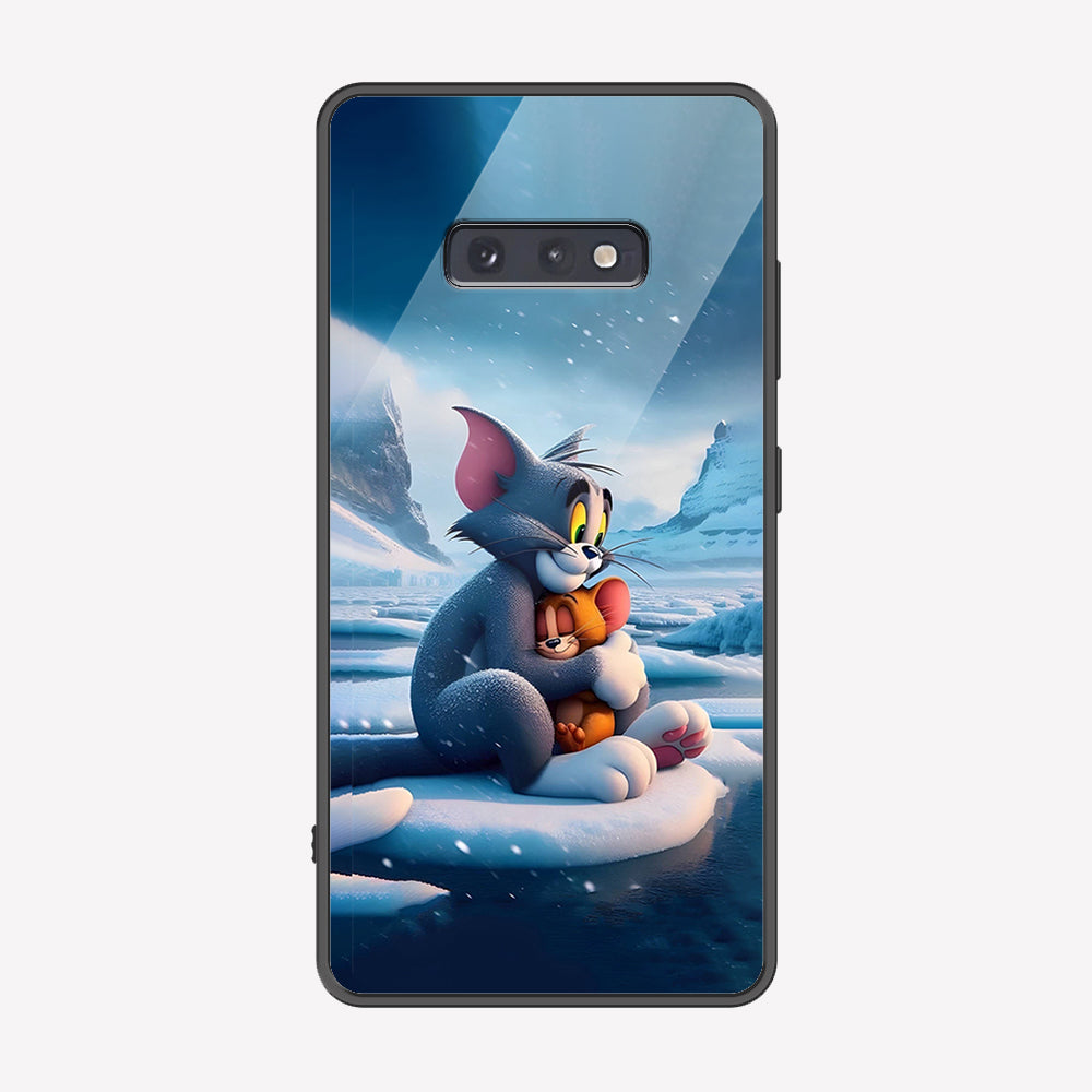 Samsung Galaxy S10e Cover - Tom & Jerry Series - Premium Printed Metal soft Bumper shock Proof Case