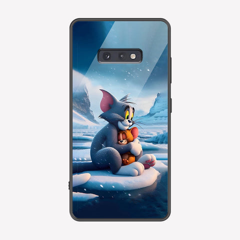 Samsung Galaxy S10e Cover - Tom & Jerry Series - Premium Printed Metal soft Bumper shock Proof Case