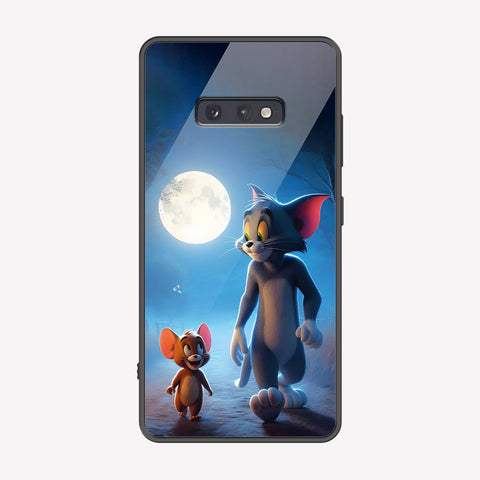 Samsung Galaxy S10e Cover - Tom & Jerry Series - Premium Printed Metal soft Bumper shock Proof Case