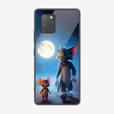 Samsung Galaxy M80s Cover - Tom & Jerry Series - Premium Printed Metal soft Bumper shock Proof Case