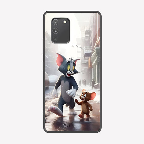 Samsung Galaxy M80s Cover - Tom & Jerry Series - Premium Printed Metal soft Bumper shock Proof Case