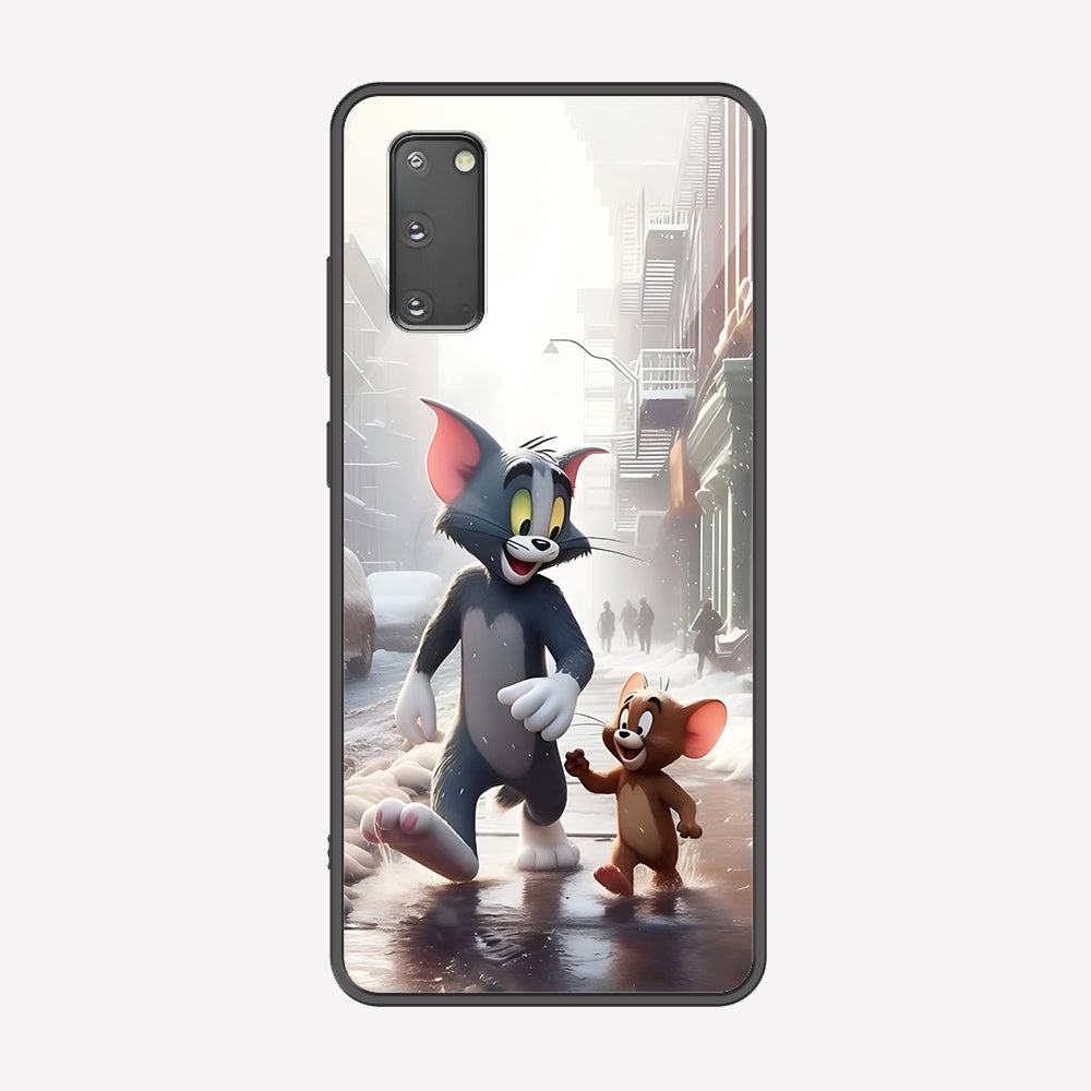 Samsung Galaxy S20 Cover - Tom & Jerry Series - Premium Printed Metal soft Bumper shock Proof Case