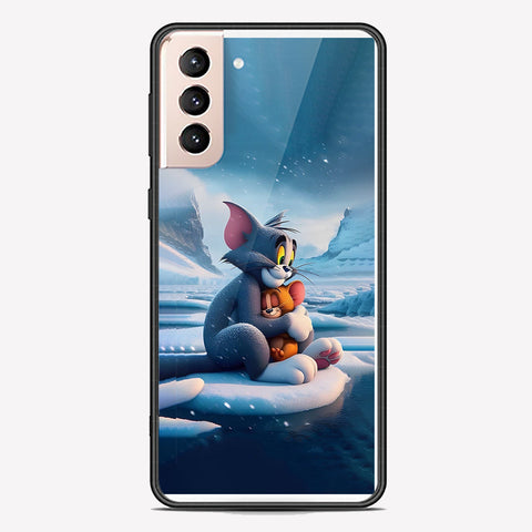 Samsung Galaxy S21 Plus 5G Cover - Tom & Jerry Series - Premium Printed Metal soft Bumper shock Proof Case